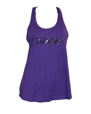 Evo9x EVOLUTION OF A CHAMPION Racerback Tank Top Purple - CLEARANCE