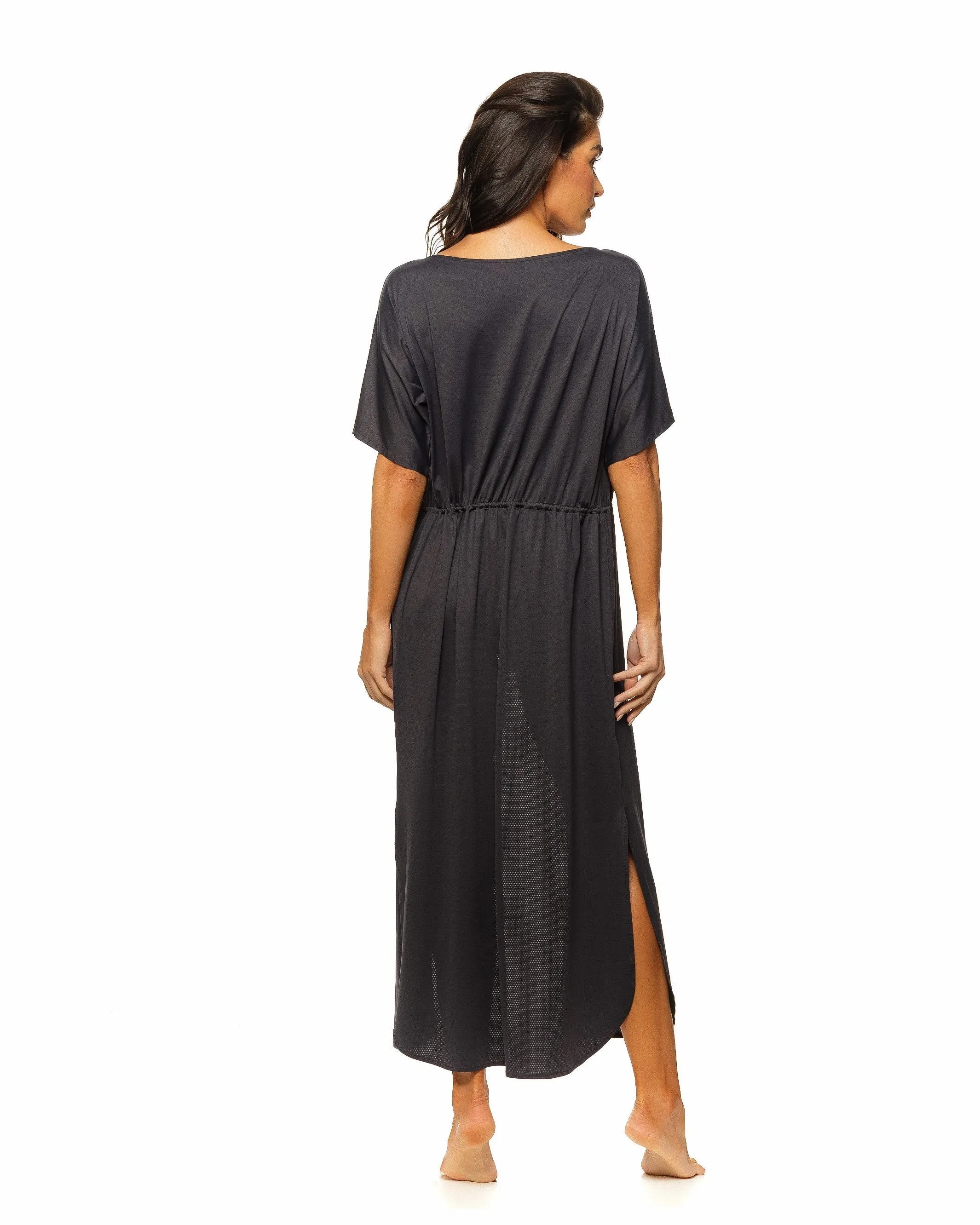TIE FRONT LONG KIMONO